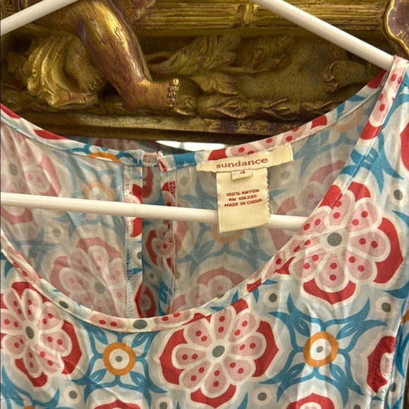 Sundance Floral Sleeveless Dress - Blue and White - Picture 2 of 5